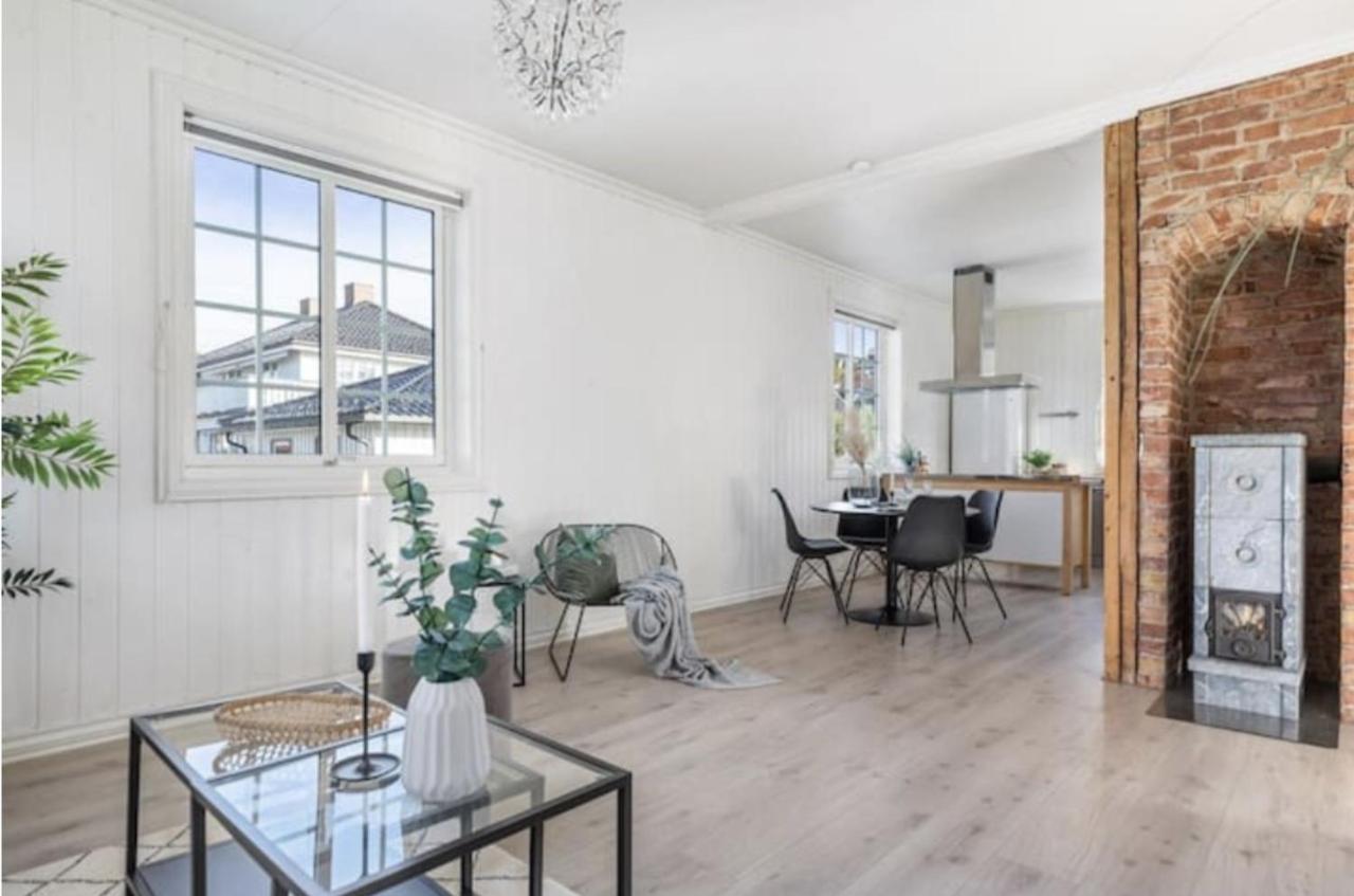 Lys Og Sentral Leilighet Med Terrasse Og Hage Apartment Lillehammer Luaran gambar